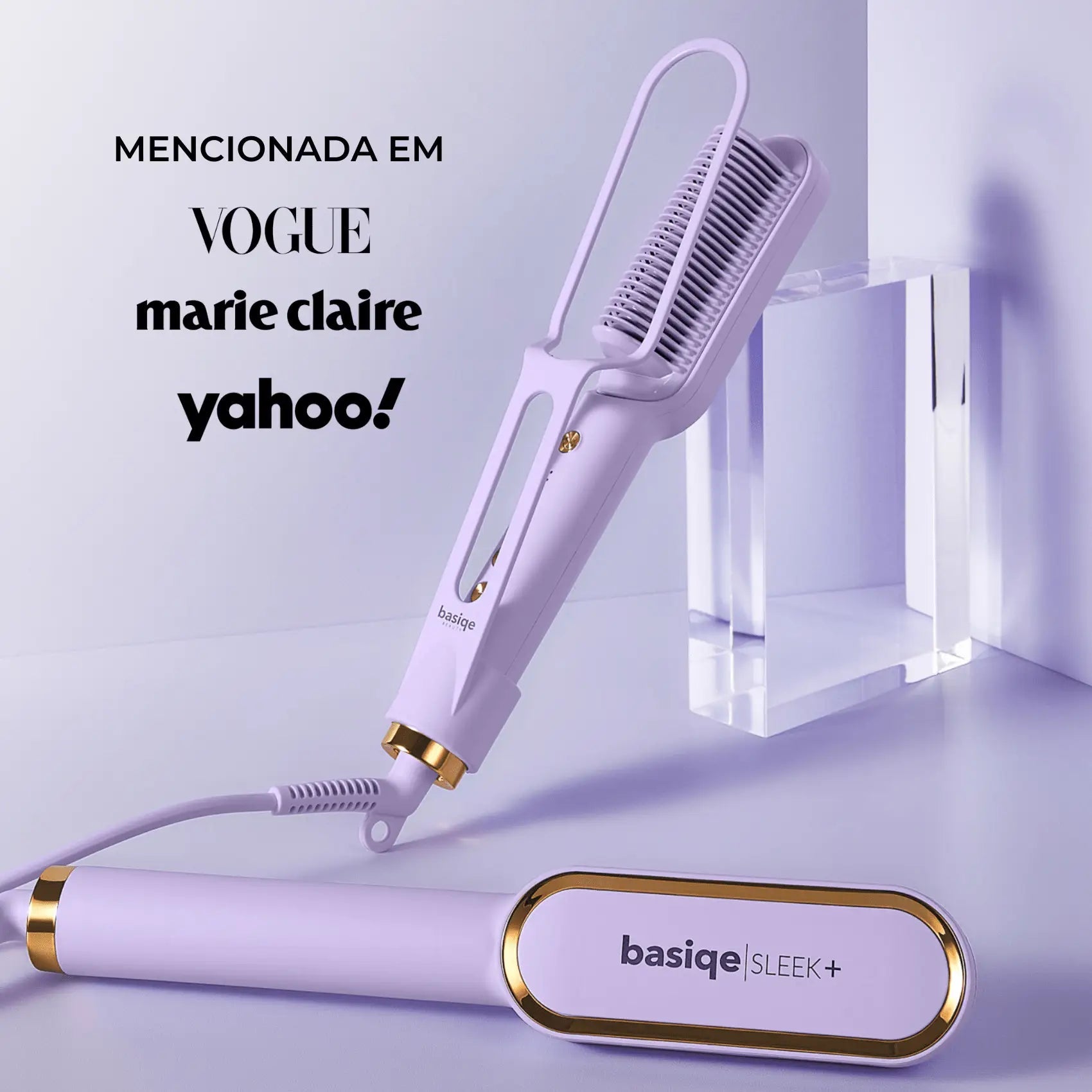 SLEEK PLUS | Escova Alisadora + Clip Finalizador